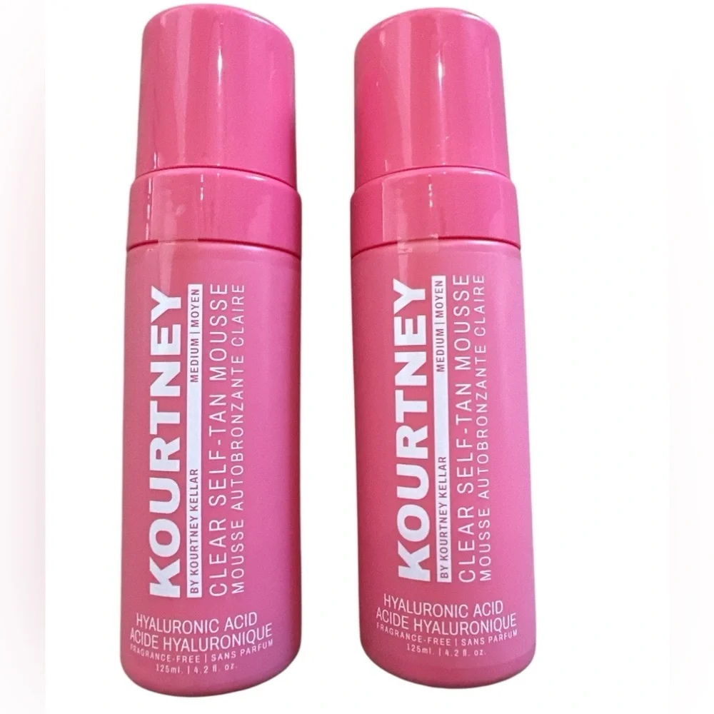 Kourtney Kellar Clear Self Tanning Mousse Medium NEW set of 2